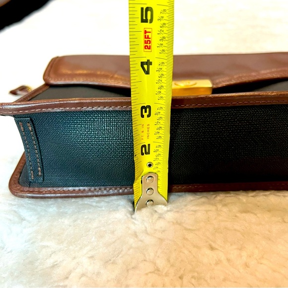 Dunhill Vintage pVC 2 tone Brown/Black PVC Leather Clutch Bag w/ 2 keys - Picture 14 of 16